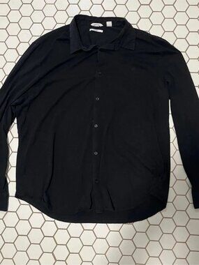 Calvin Klein Liquid Touch Black Dress Shirt XXL